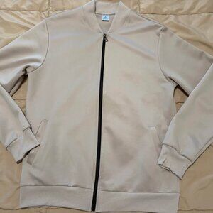 Beige Bomber Jacket Small